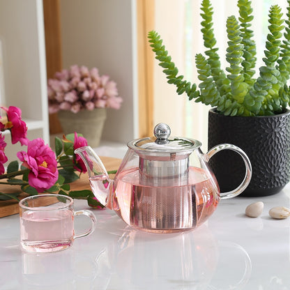 Glass Tea Pot and Cup